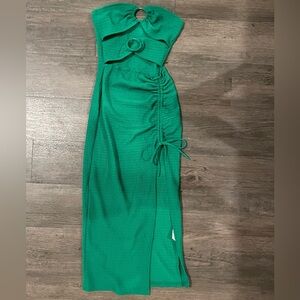 SHEIN Vibrant Green Midi Dress